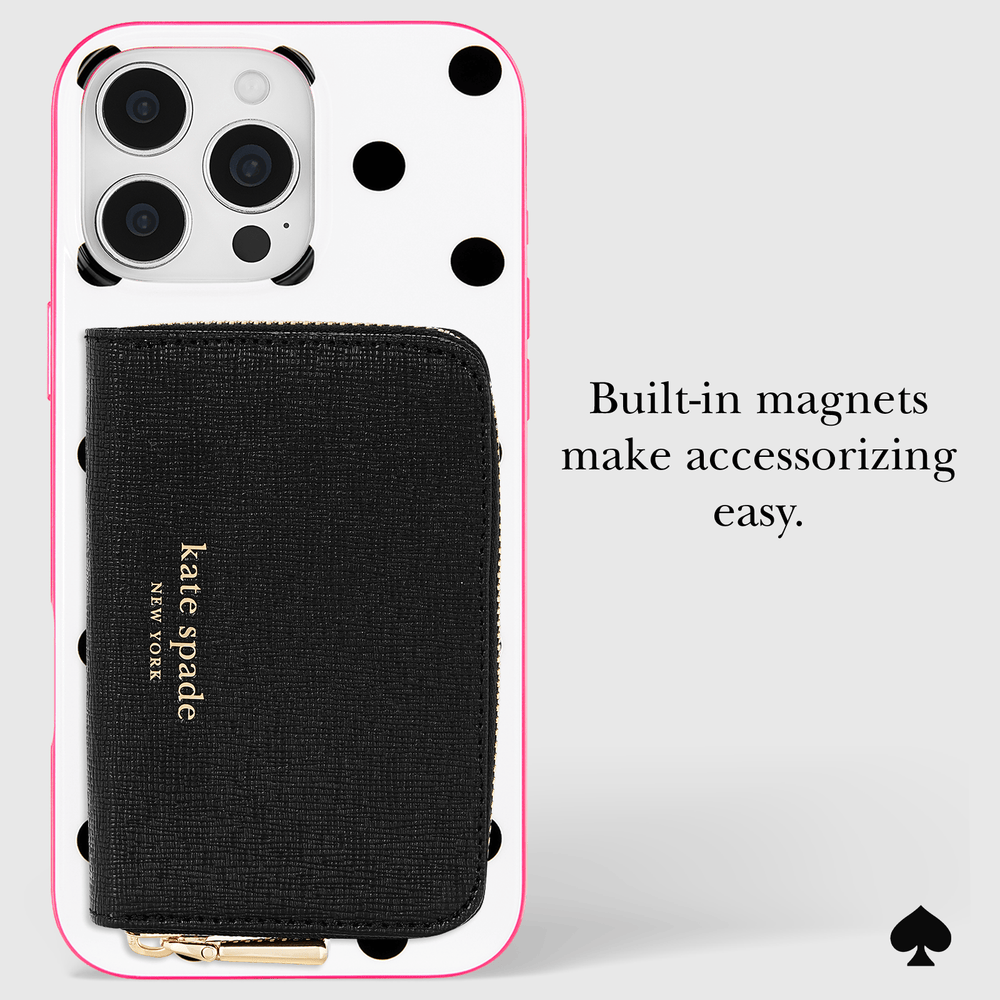 Bult-in Magnets make accessorizing easy 