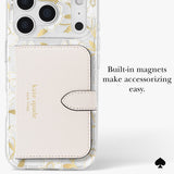 Built-in magnets make accessorizing easy