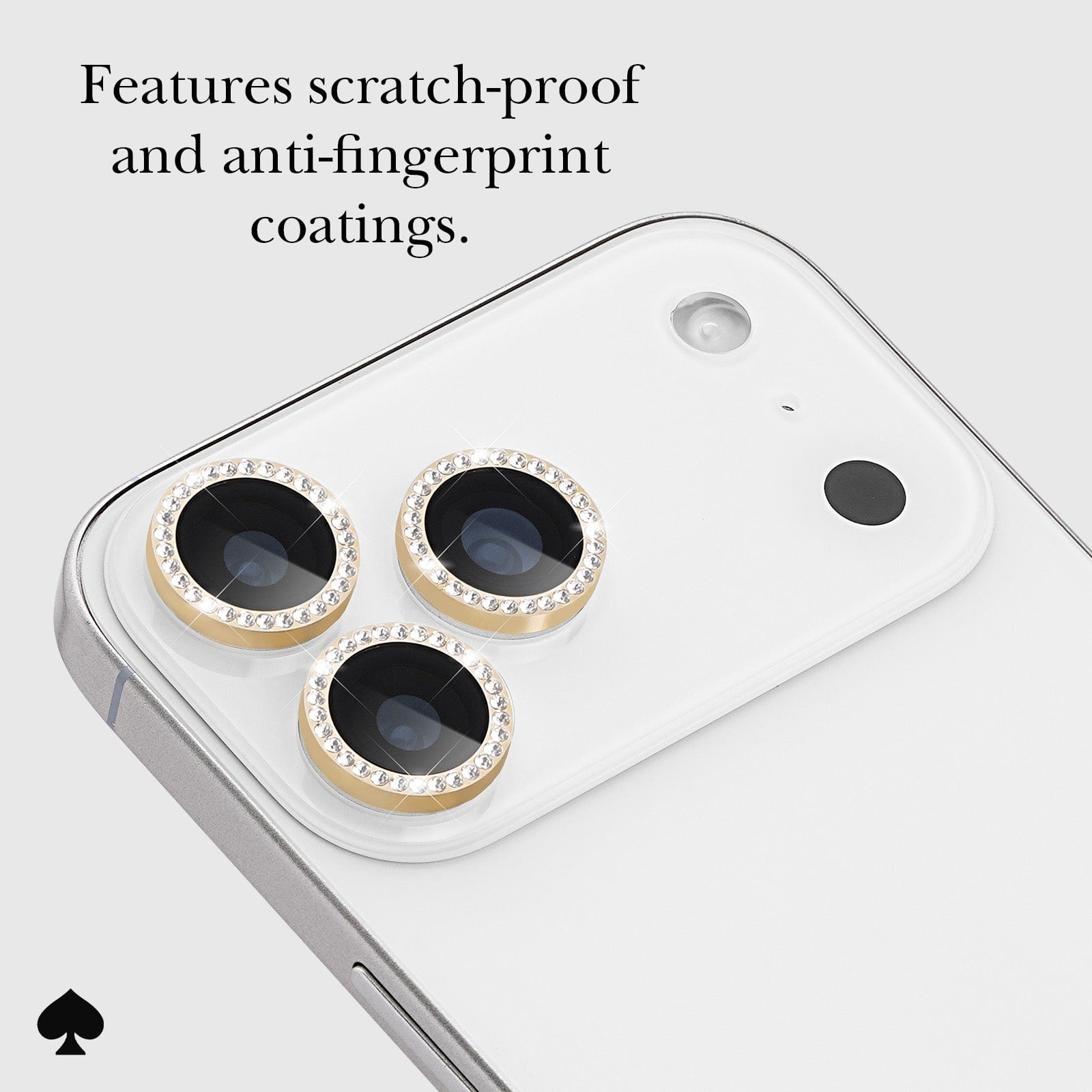 kate spade new york Camera Lens Protector Set in Stone Gold for iPhone 17 Pro / 17 Pro Max - Thumbnail 5