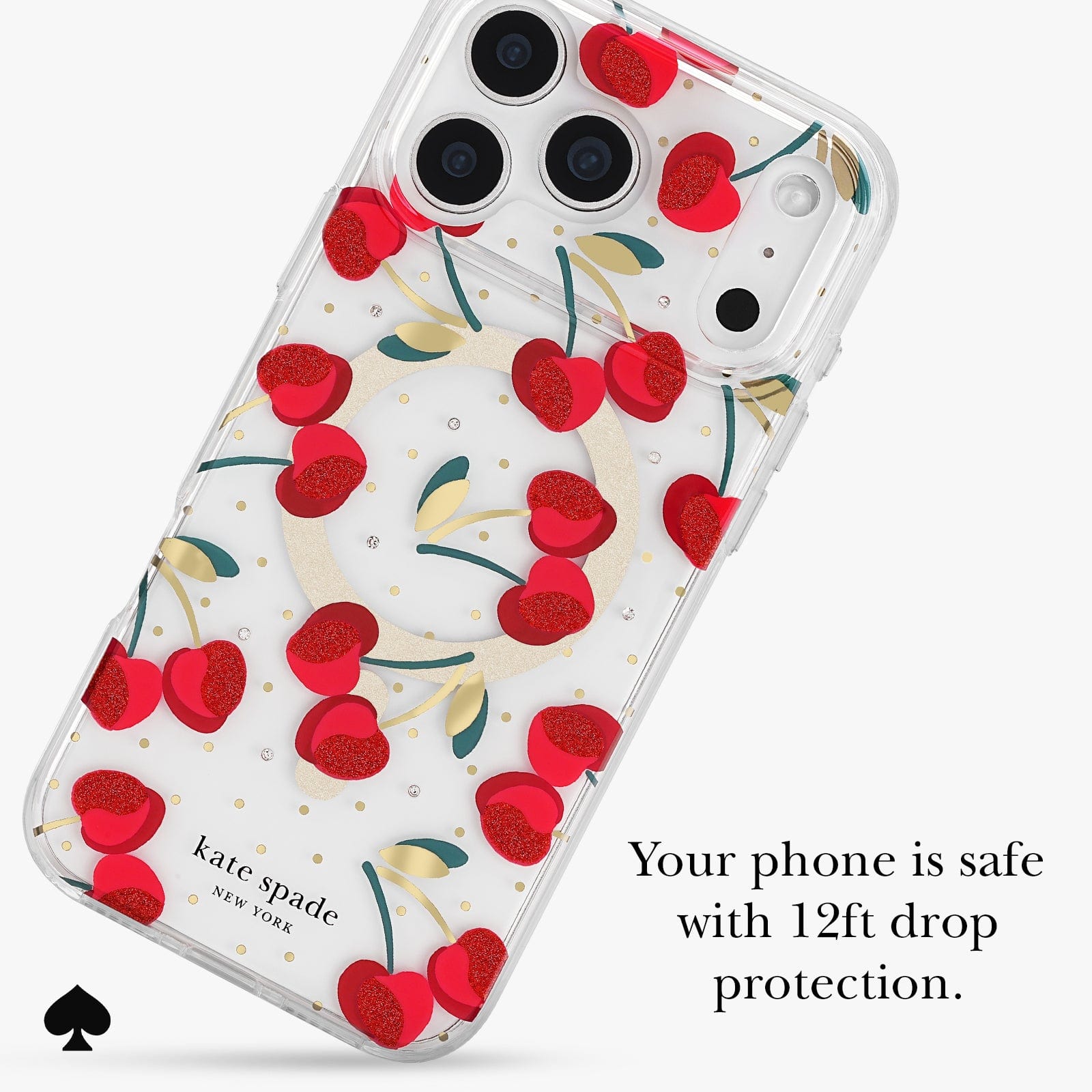Your phone is safe with 12 foot drop protection.