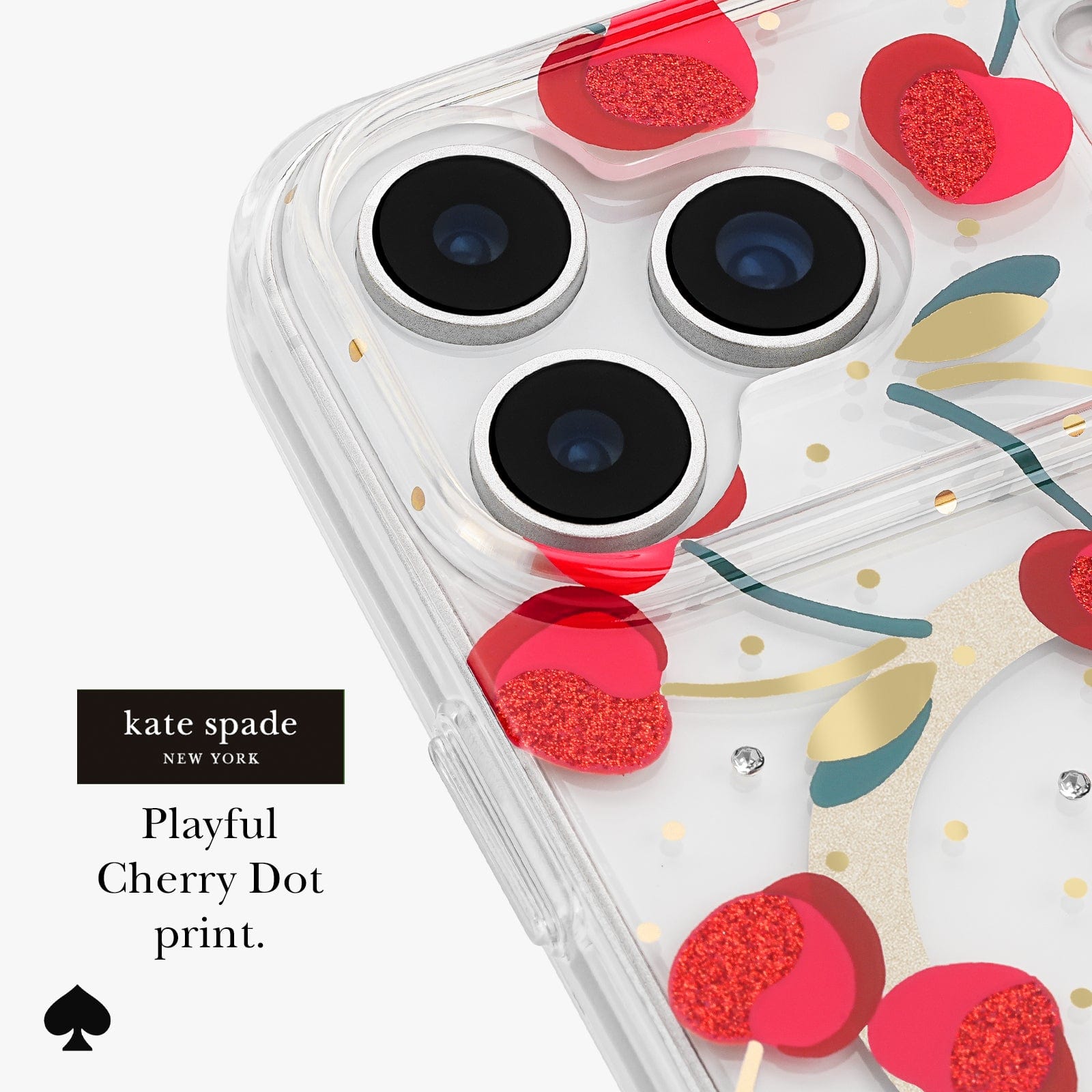 Playful Cherry Dot Print.