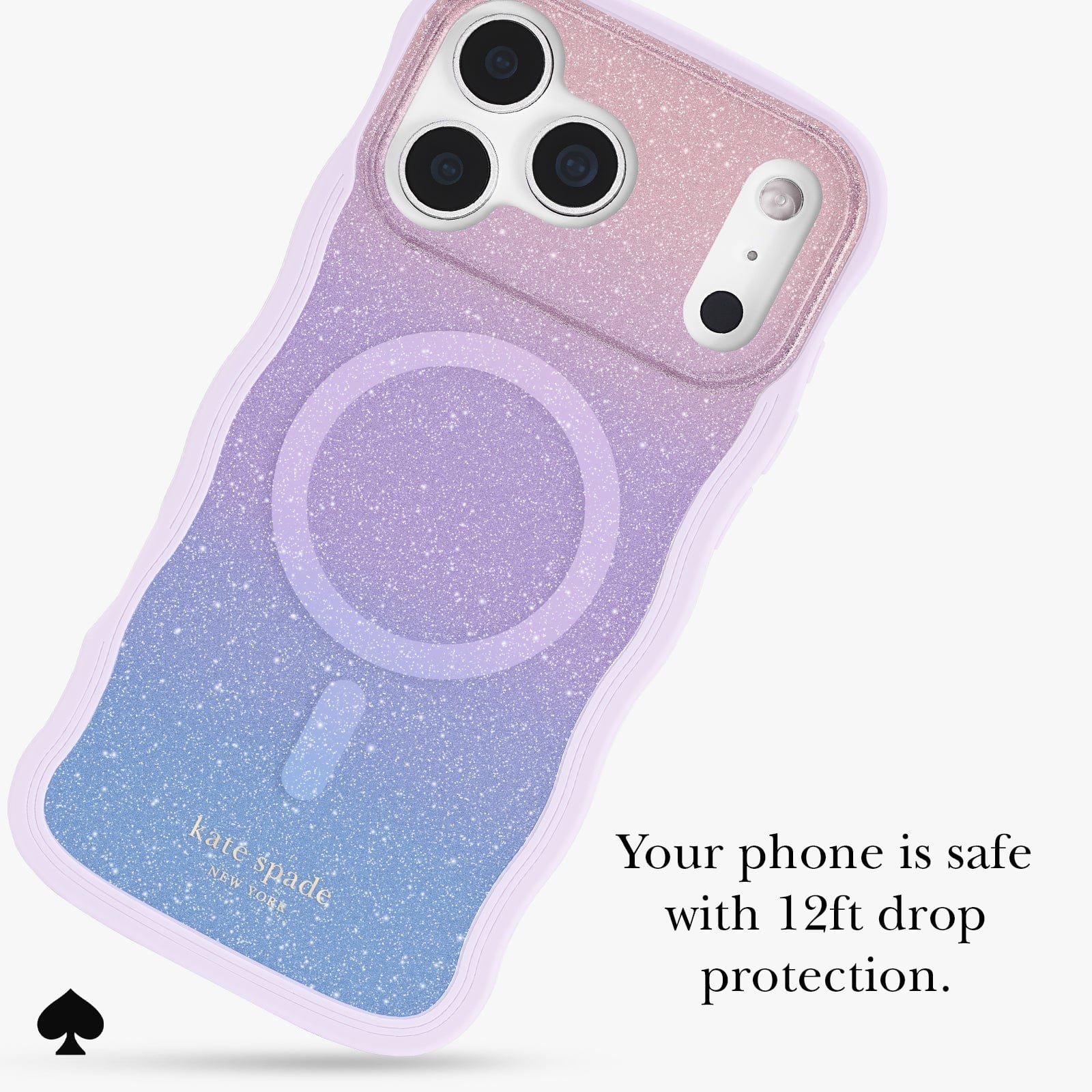 Your phone is safe with 12 foot drop protection.