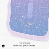 Featuring an iridescent glitter ombre