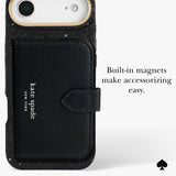 BUILT-IN MAGNETS MAKE ACCESSORIZING EASY
