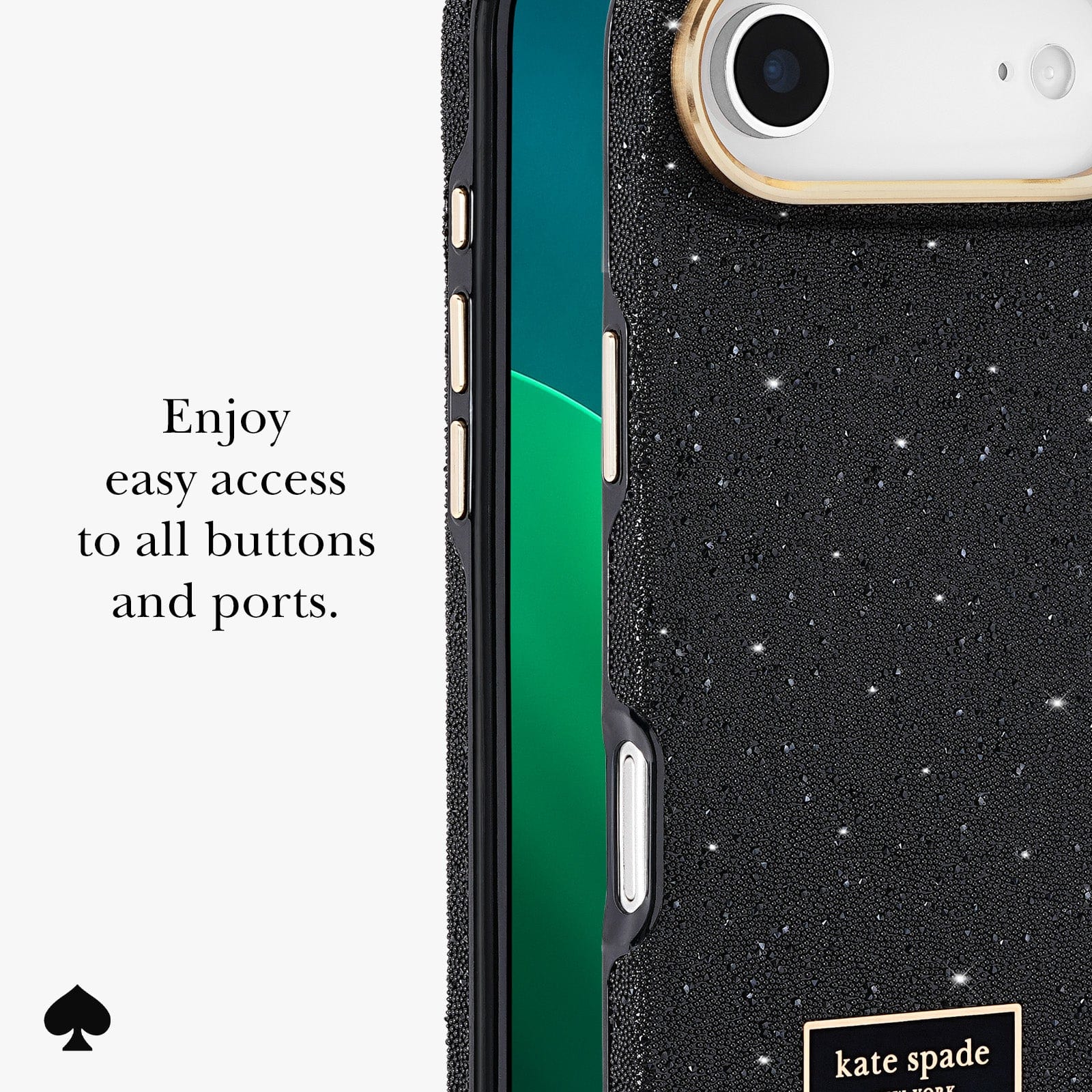 ENJOY EASY ACCESS TO ALL BUTTONS AND PORTS