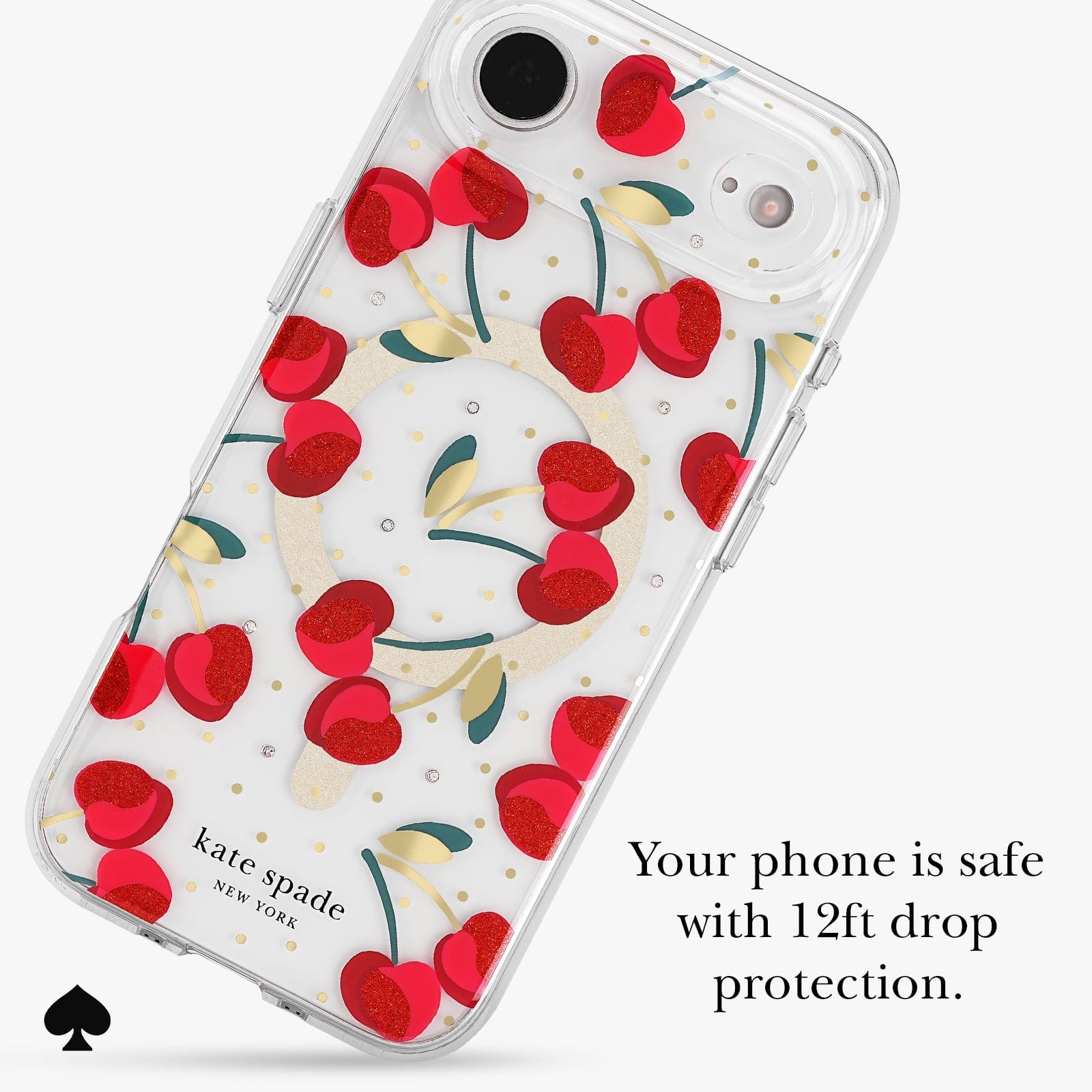 YOUR PHONE IS SAFE WITH 12 FOOT DROP PROTECTION