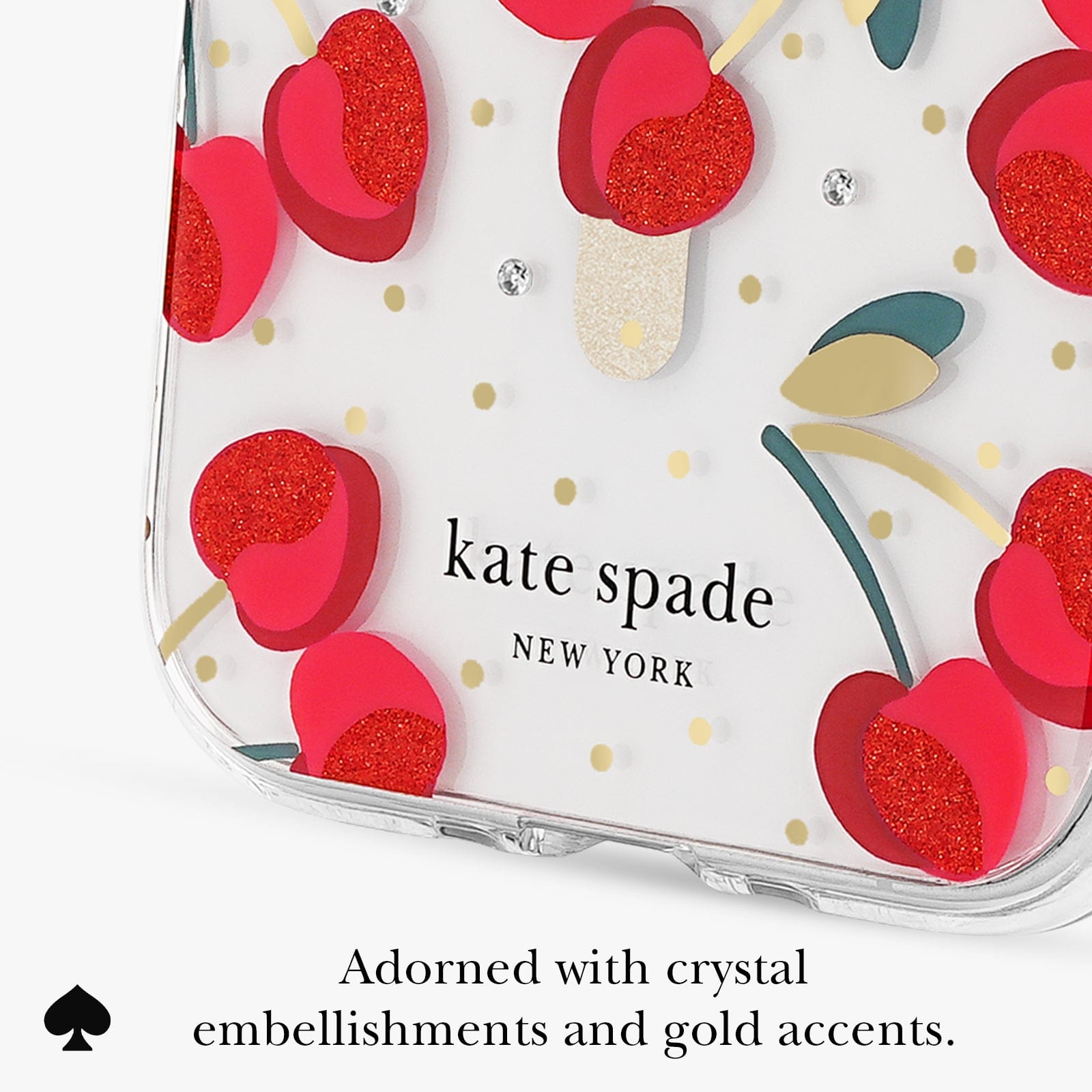ADORNED WITH CRYSTAL EMBELLISHMENTS AND GOLD ACCENTS