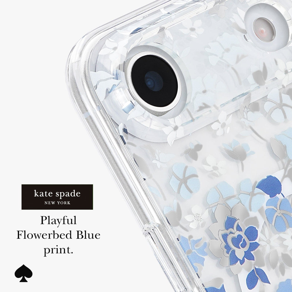 KATE SPADE NEW YORK PLAYFUL FLOWERBED BLUE PRINT