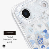 KATE SPADE NEW YORK PLAYFUL FLOWERBED BLUE PRINT