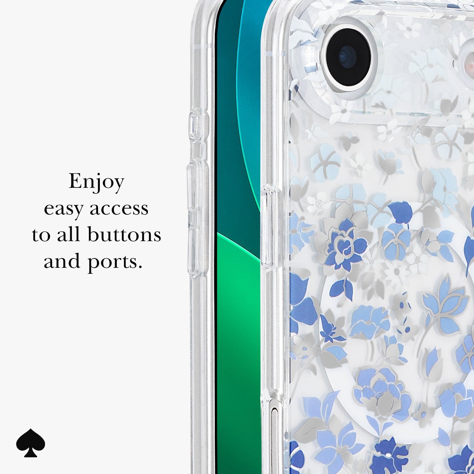 ENJOY EASY ACCESS TO ALL BUTTONS AND PORTS