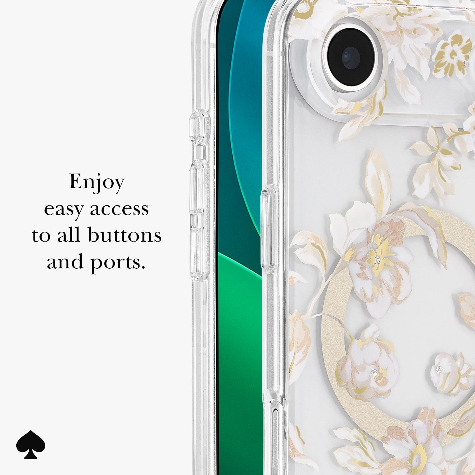 ENJOY EASY ACCESS TO ALL BUTTONS AND PORTS