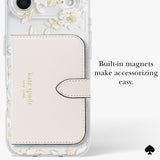 BUILT IN MAGNETS MAKE ACCESSORIZING EASY