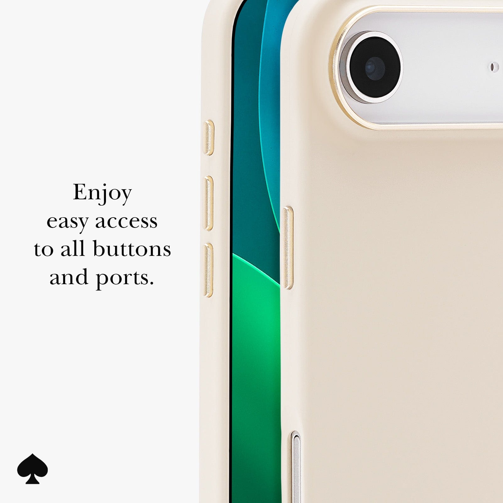 Enjoy easy access to all buttons and ports.