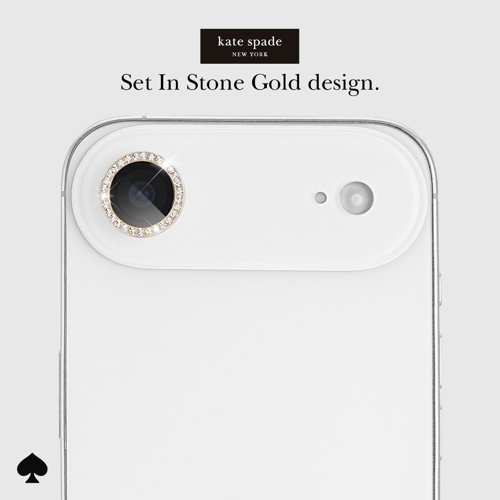kate spade new york Camera Lens Protector Set in Stone Gold - iPhone 17 Air