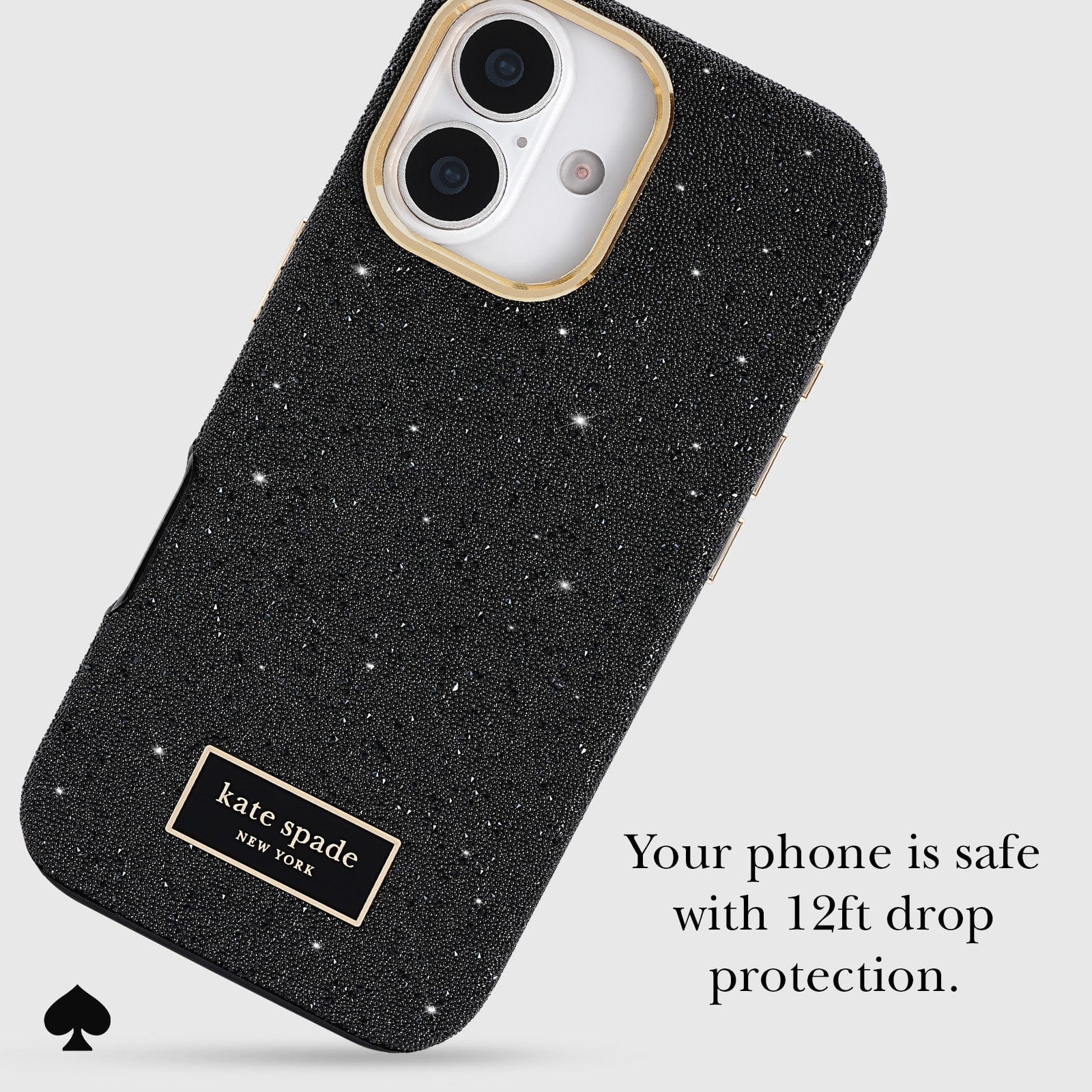 YOUR PHONE IS SAFE WITH 12 FOOT DROP PROTECTION