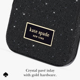 CRYSTAL PAVE INLAY WITH GOLD HARDWARE