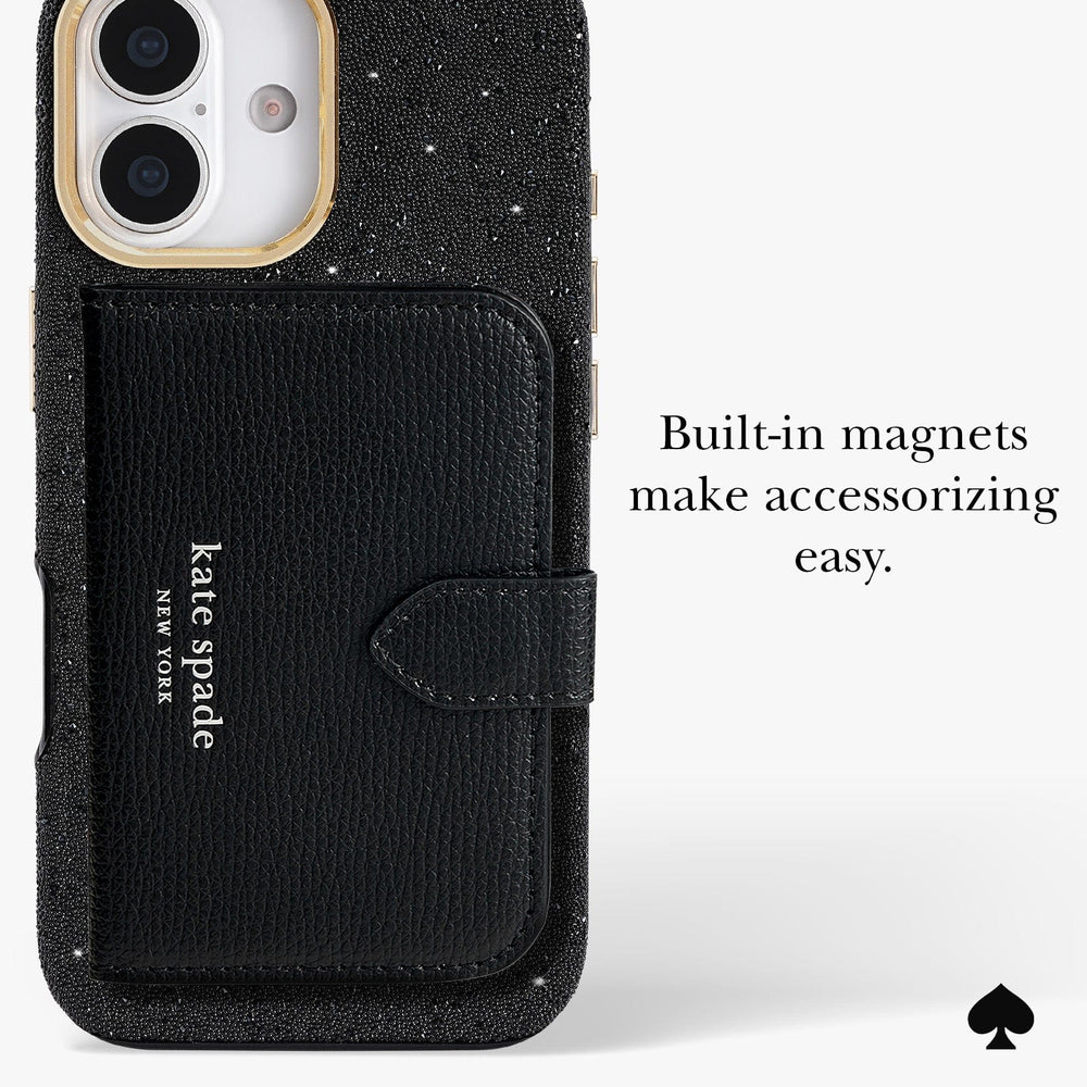 BUILT IN MAGNETS MAKE ACCESSORIZING EASY