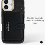 BUILT IN MAGNETS MAKE ACCESSORIZING EASY