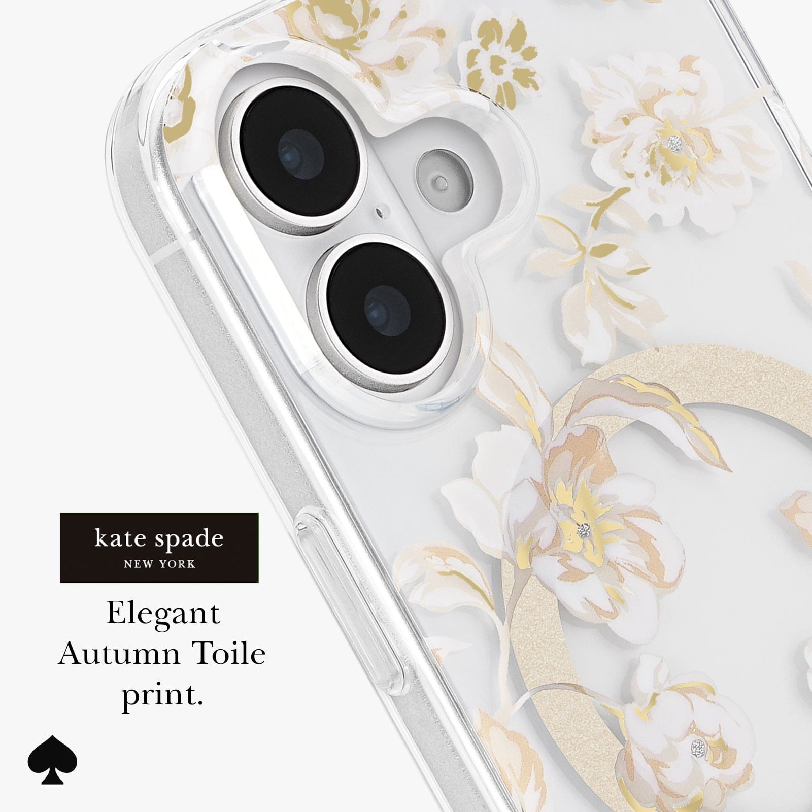 KATE SPADE NEW YORK ELEGANT ATUMN TOILE PRINT