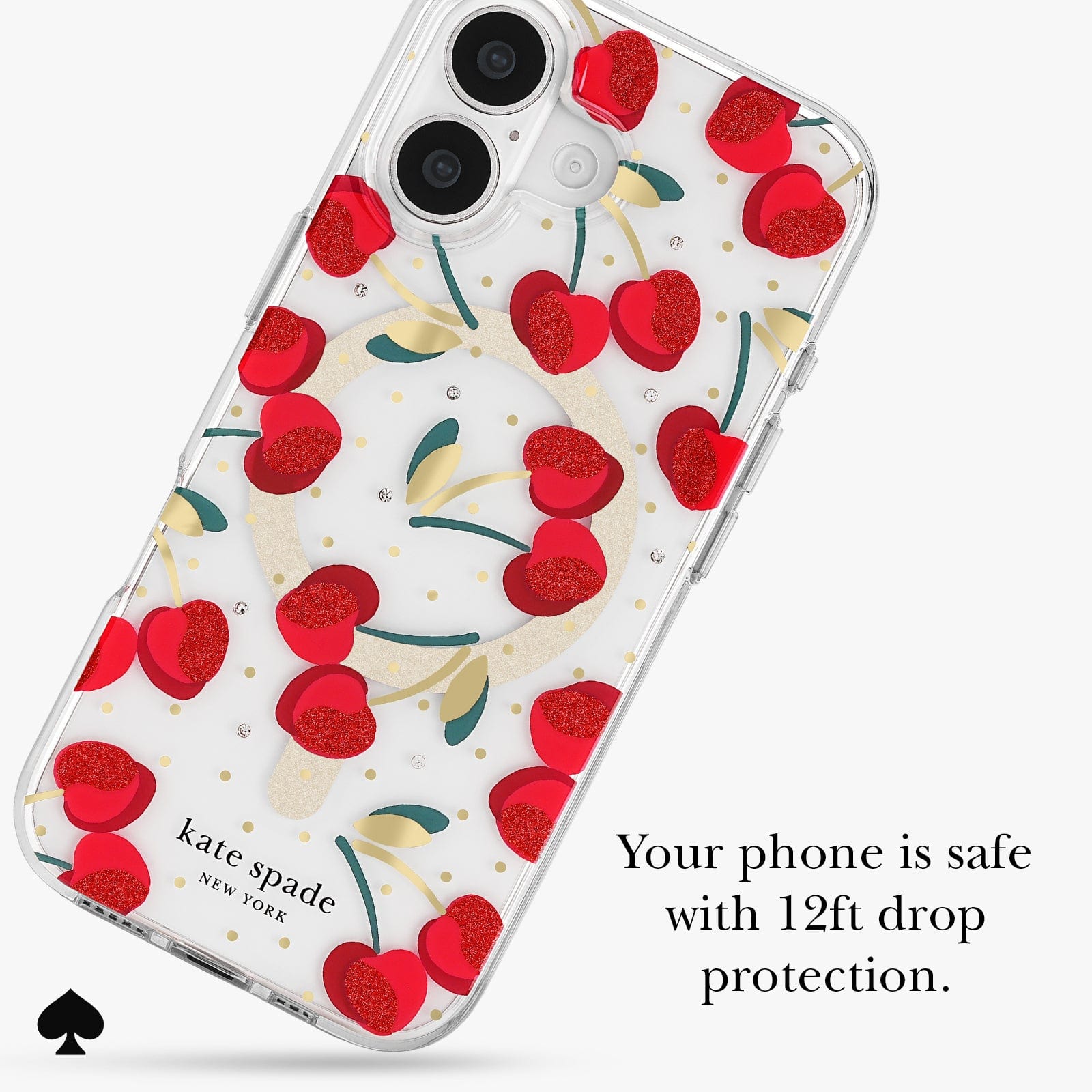 YOUR PHONE IS SAFE WITH 12 FOOT DROP PROTECTION