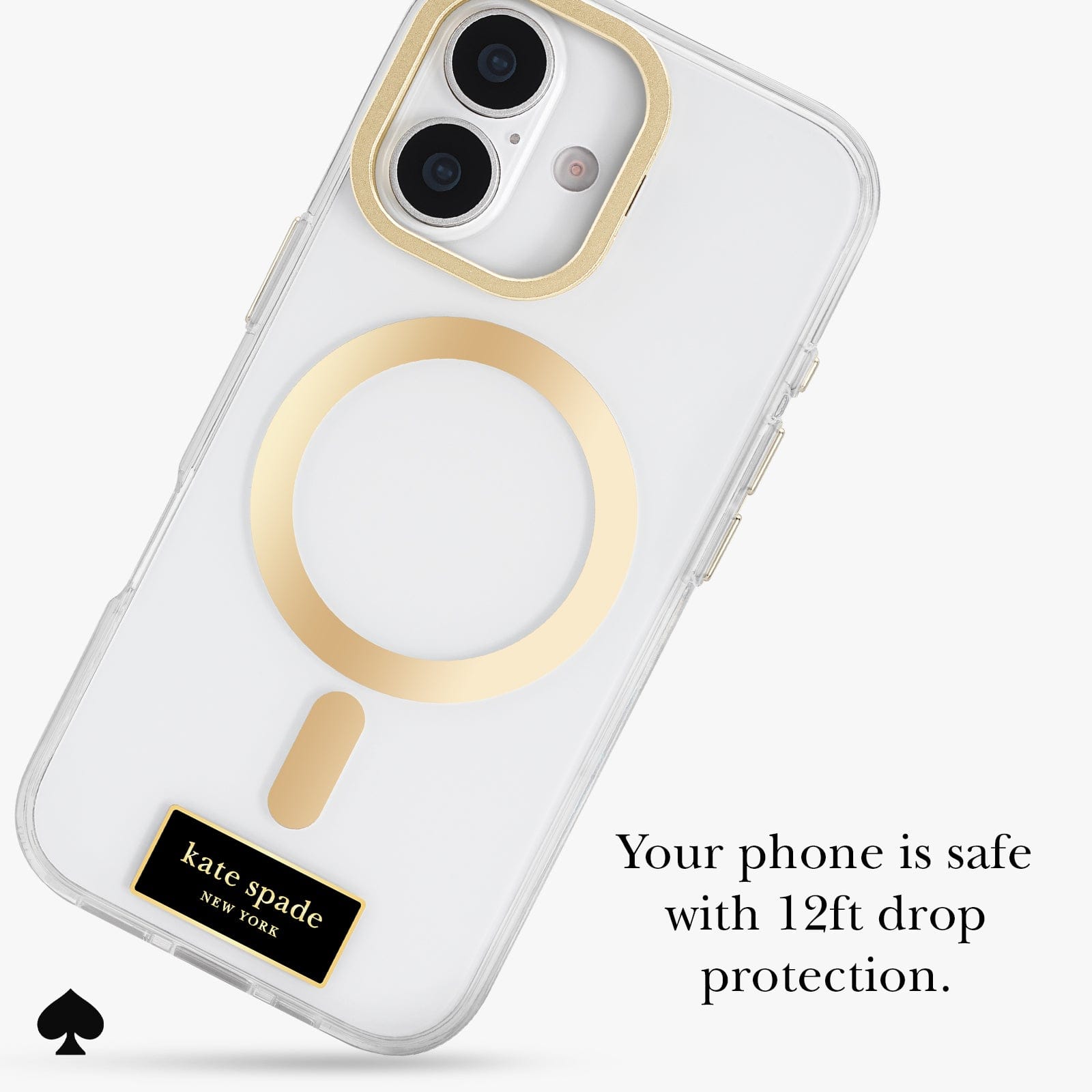 YOUR PHONE IS SAFE WITH 12 FOOT DROP PROTECTION