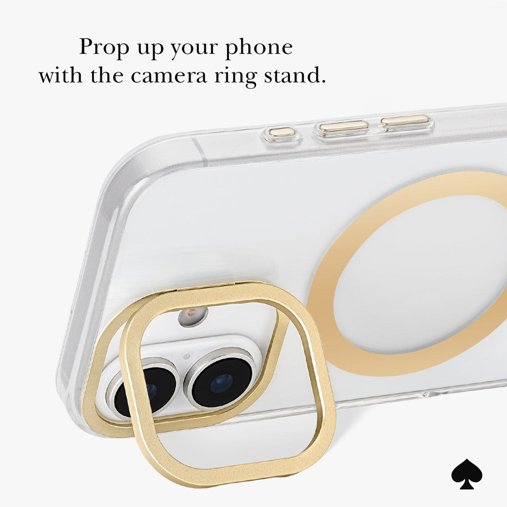 PROP UP YOUR PHONE WITH THE CAMERA RING STAND