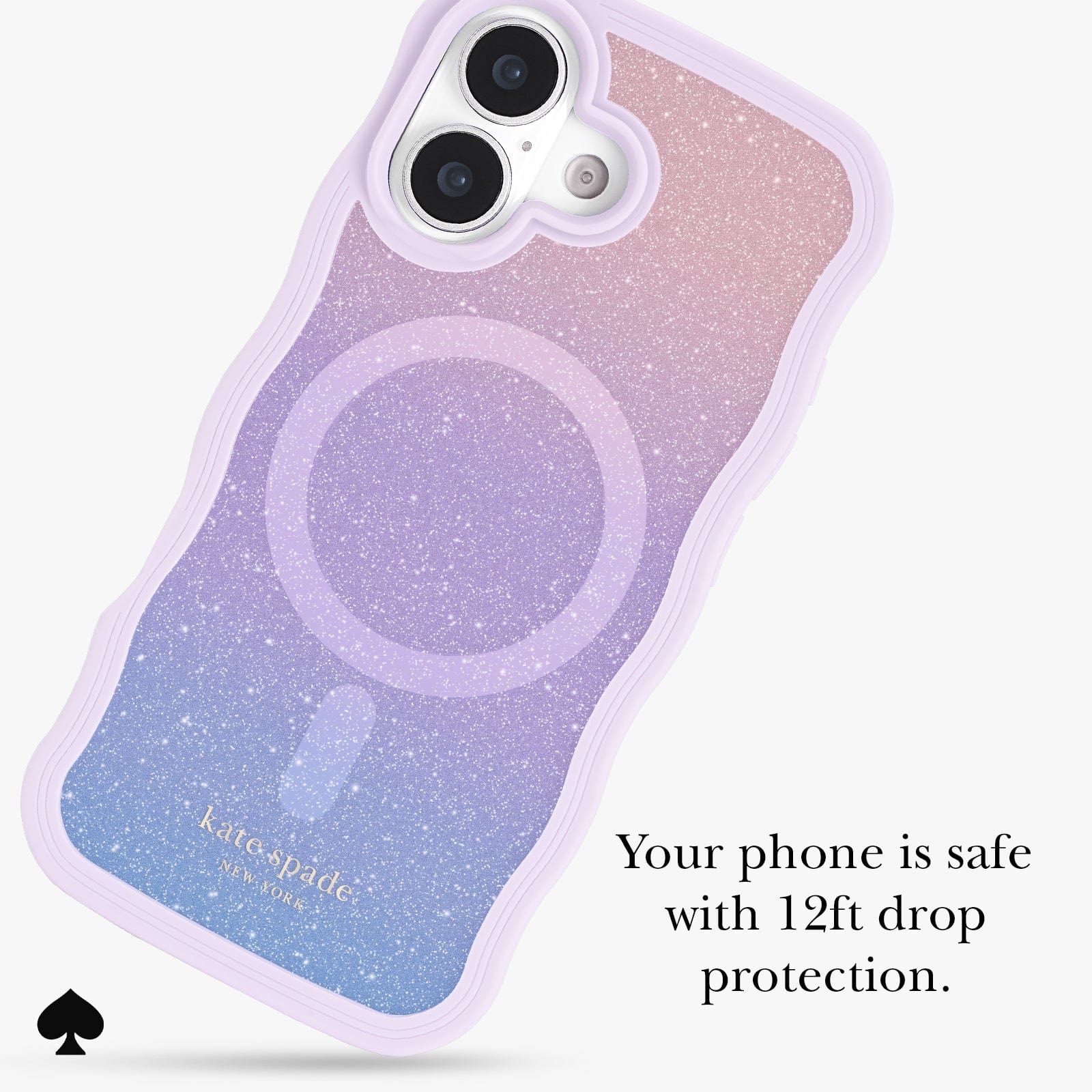YOUR PHONE IS SAFE WITH 12 FOOT DROP PROTECTION