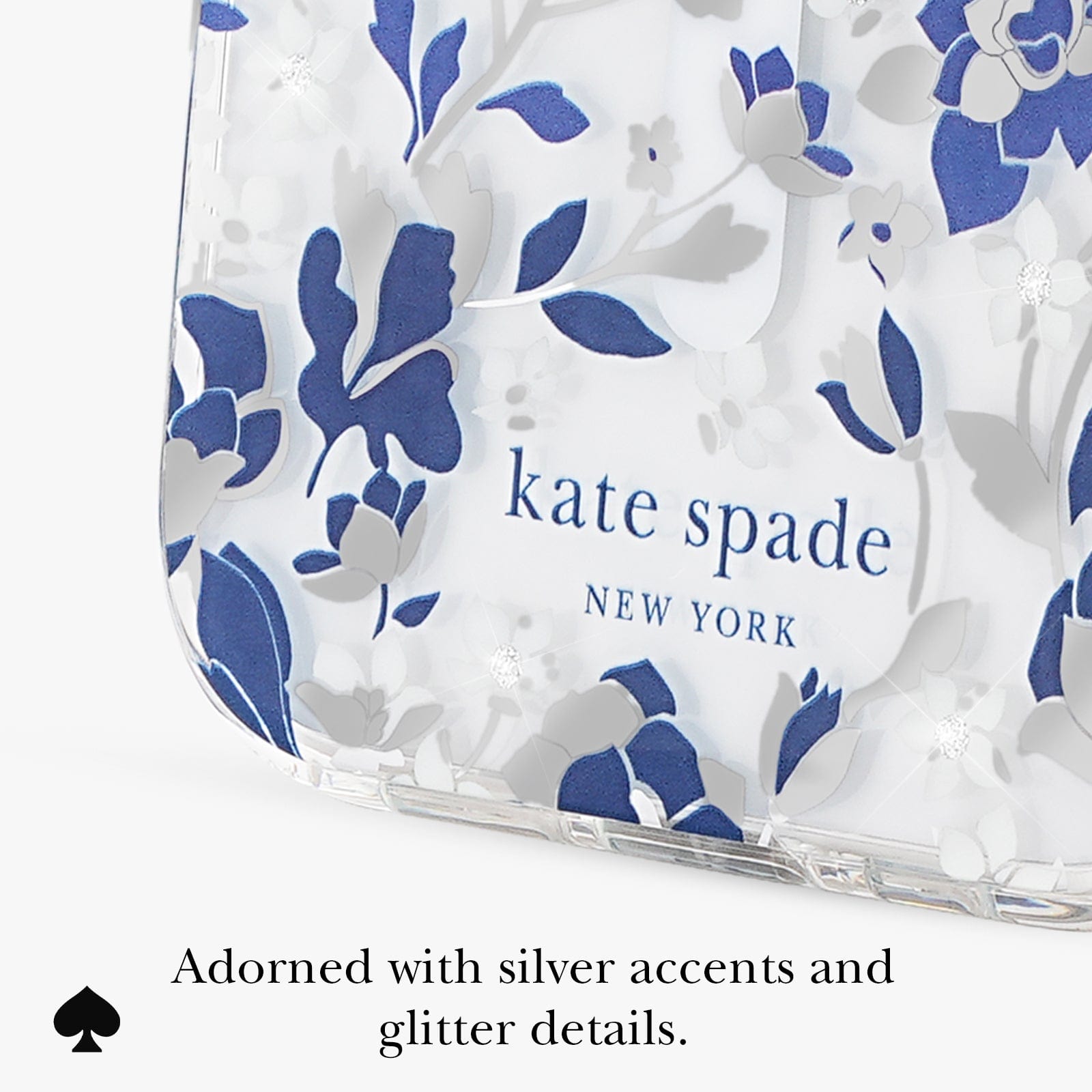ADORNED WITH SILVER ACCENTS AND GLITTER DETAILS
