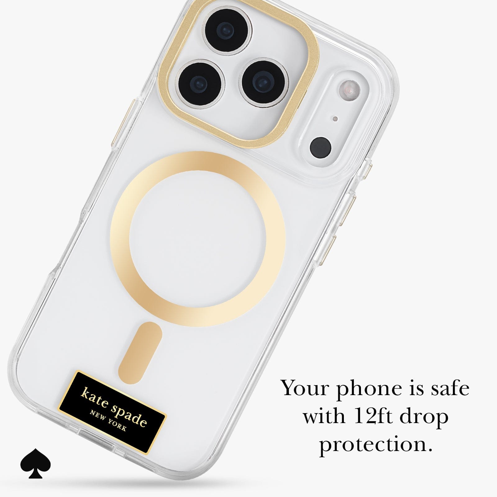 Your phone is safe with 12 foot drop protection.