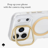Prop up your phone with the camera ring stand. 