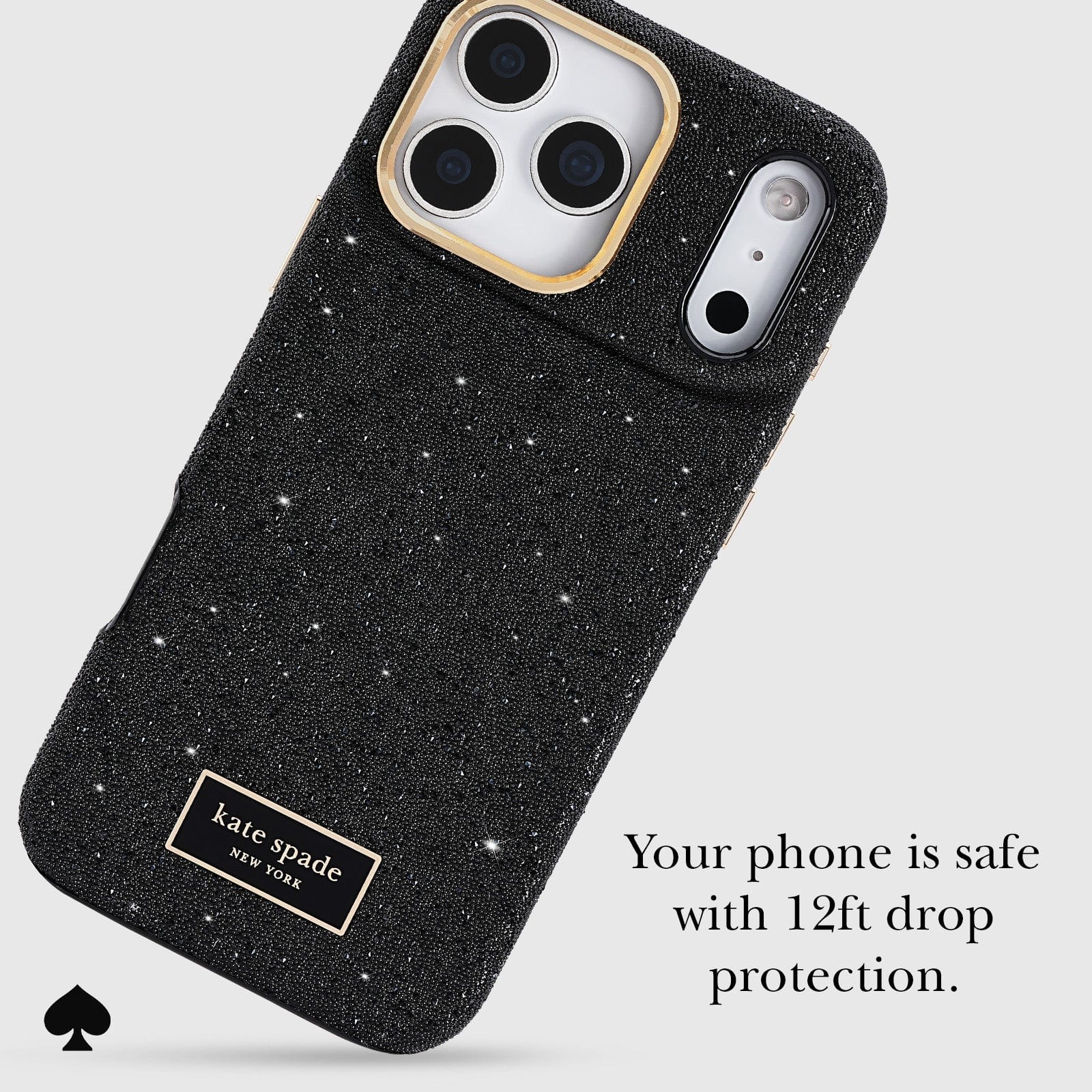 Your phone is safe with 12 foot drop protection.