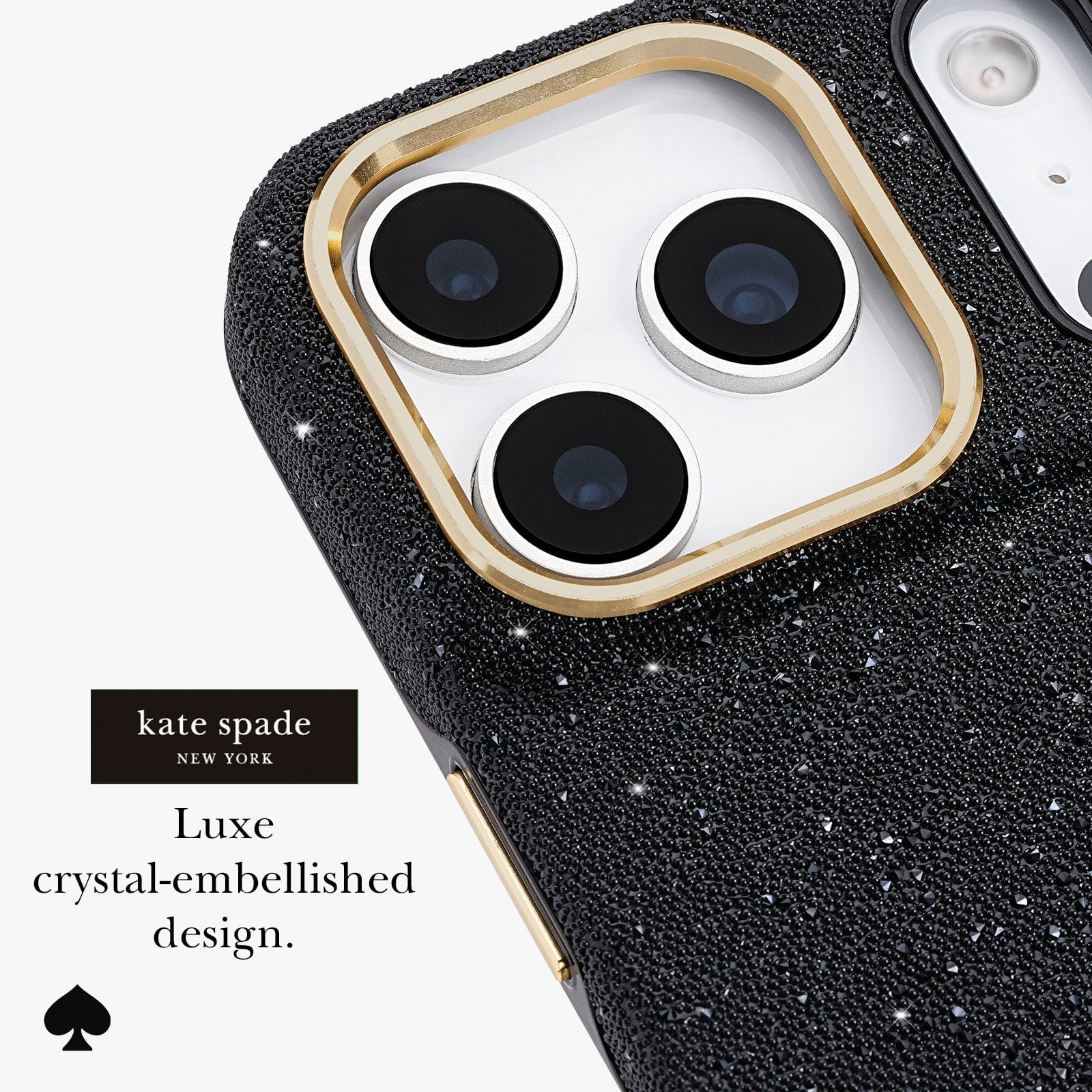 Luxe crystal-embellished design. 