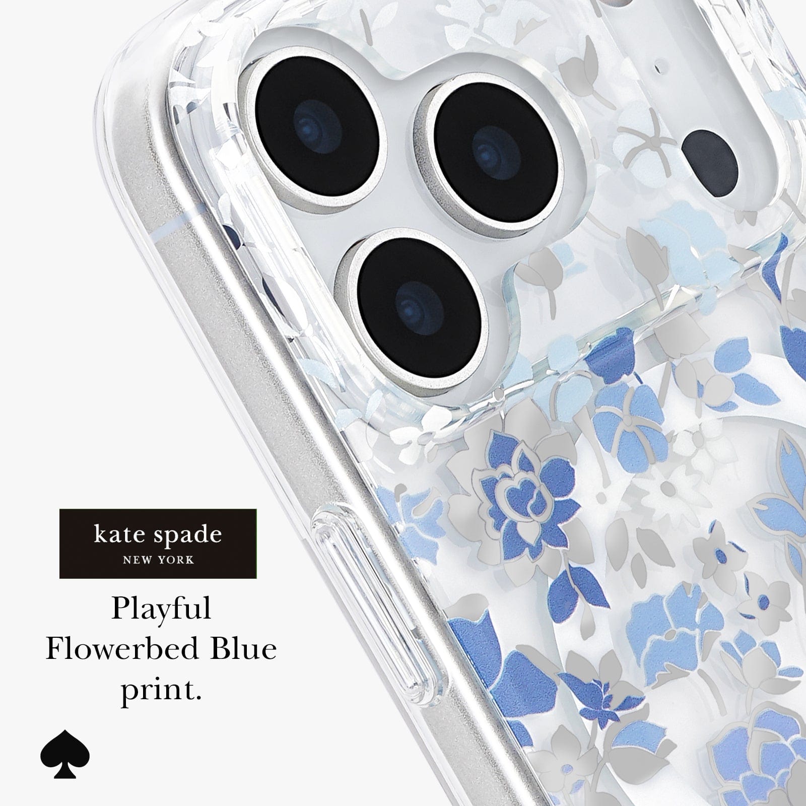 Playful Flowerbed Blue print.