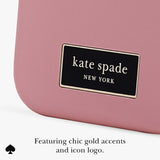 Featuring chic gold accents and icon logo