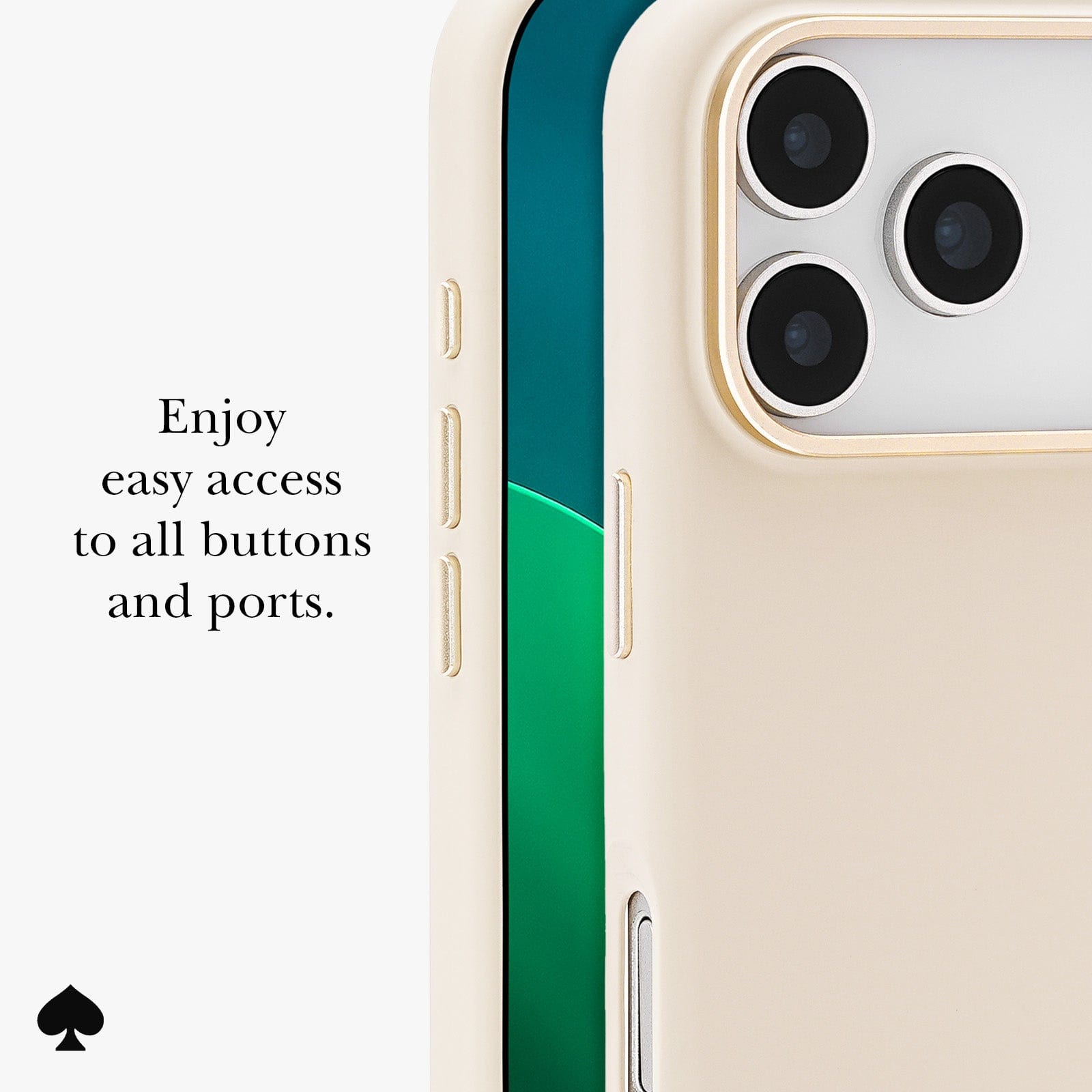 Enjoy easy access to all buttons and ports.