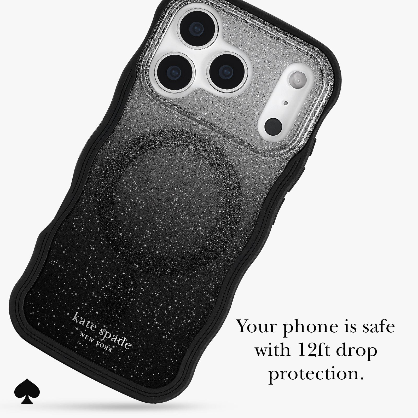 Your phone is safe with 12 foot drop protection.