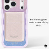Built-in magnets make accessorizing easy.