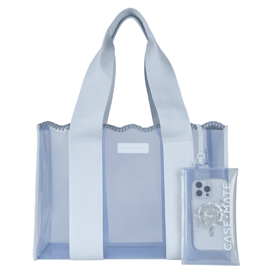 carolina blue crochet
wave jelly tote bag