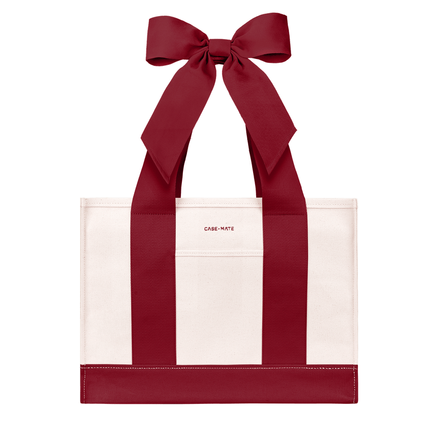 cranberry bow
canvas tote bag