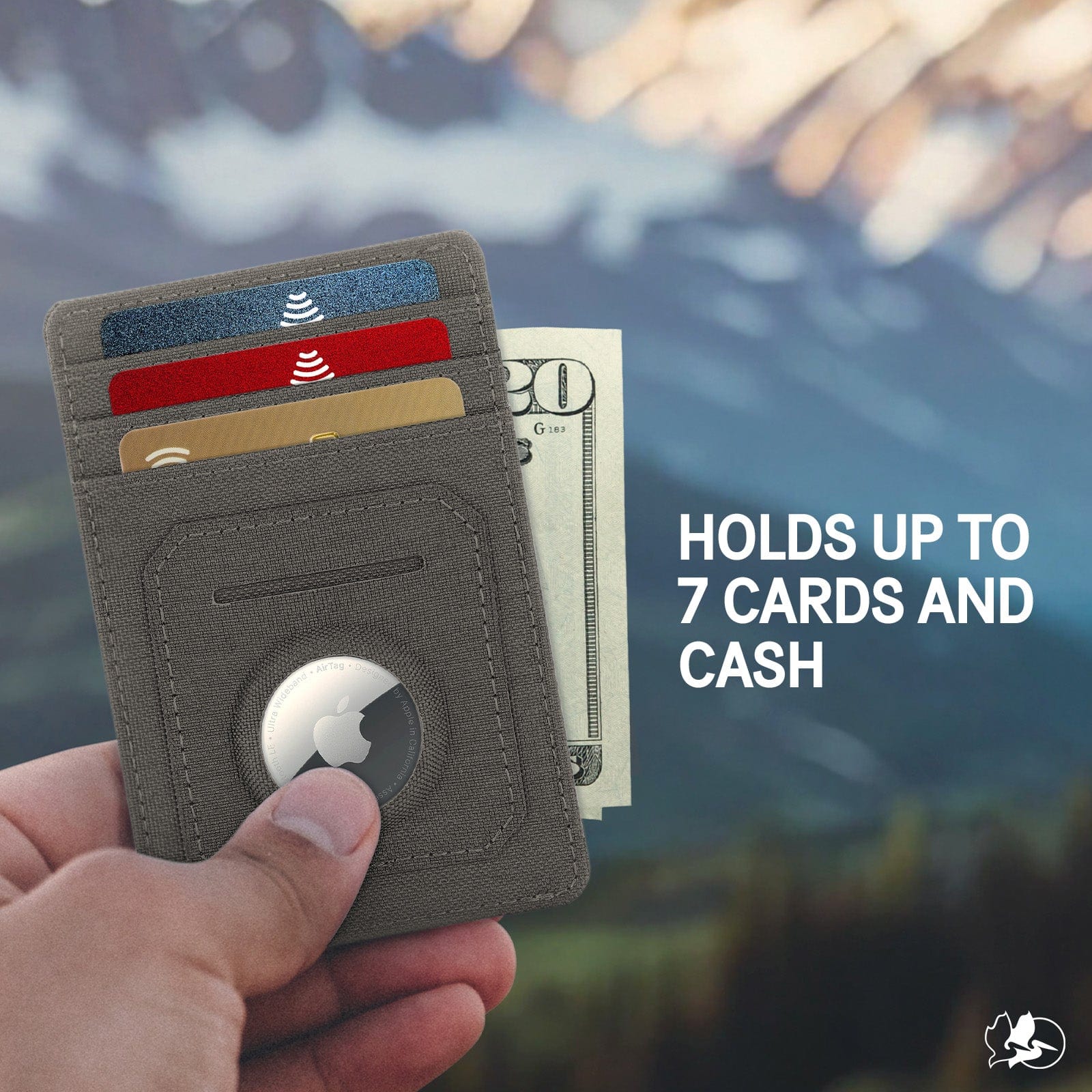 Pelican Charcoal Aegis AirTag RFID Wallet