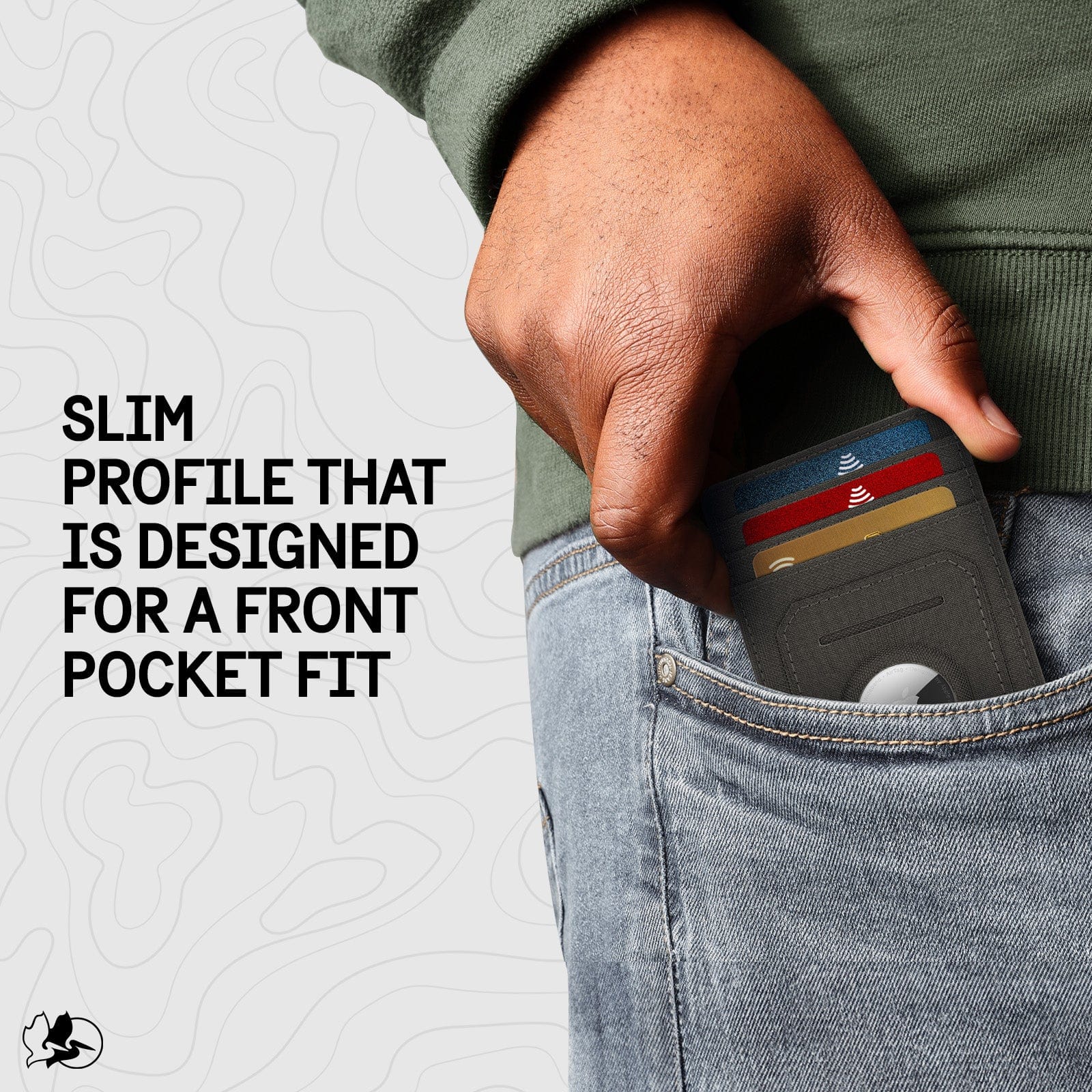 Pelican Charcoal Aegis AirTag RFID Wallet