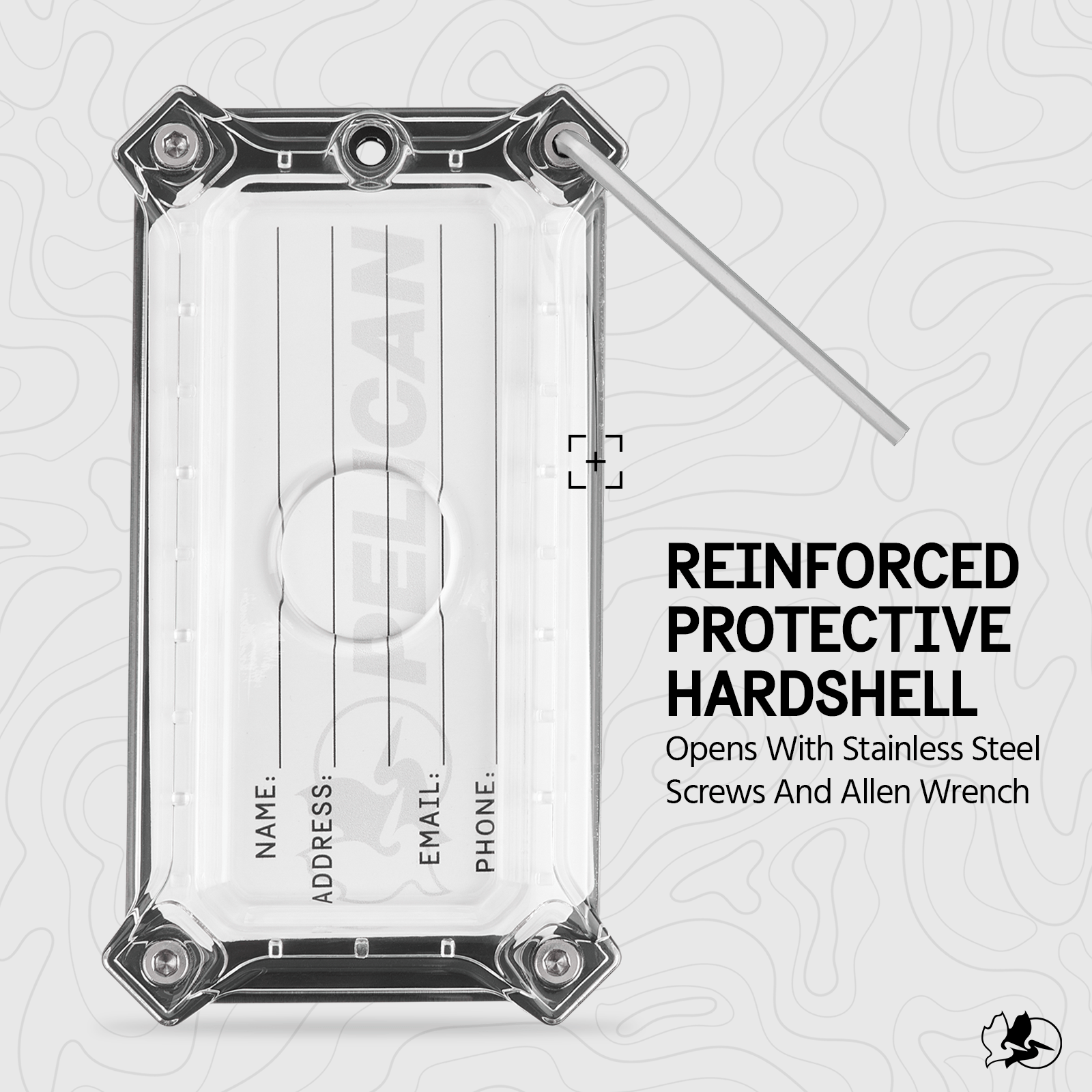 Pelican AirTag Tracker Luggage Lock Brushed Aluminum AirTag Case - Thumbnail 4