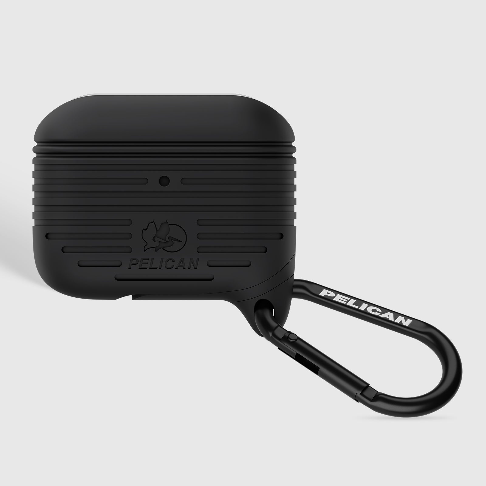 AirPods Pro 3 Pelican Protector - Black with Black Carabiner