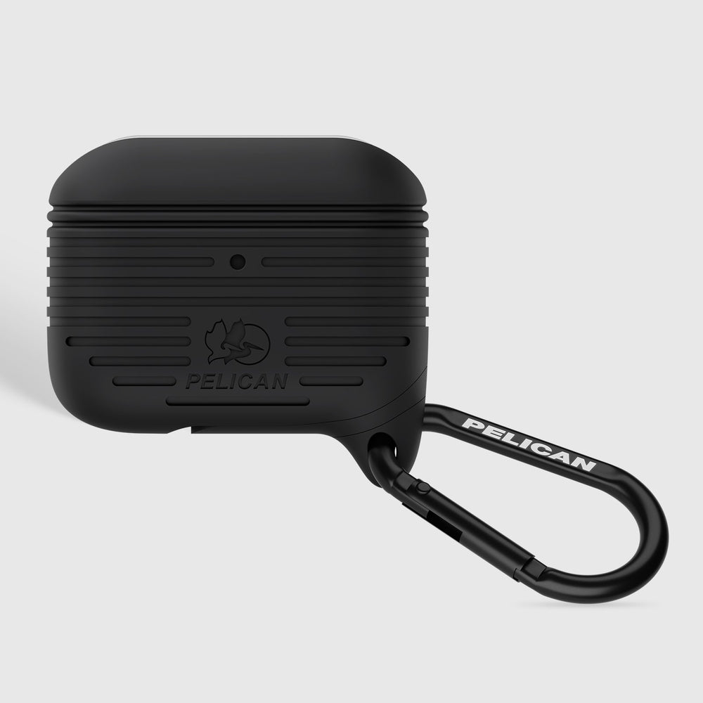 AirPods Pro 3 Pelican Protector - Black with Black Carabiner