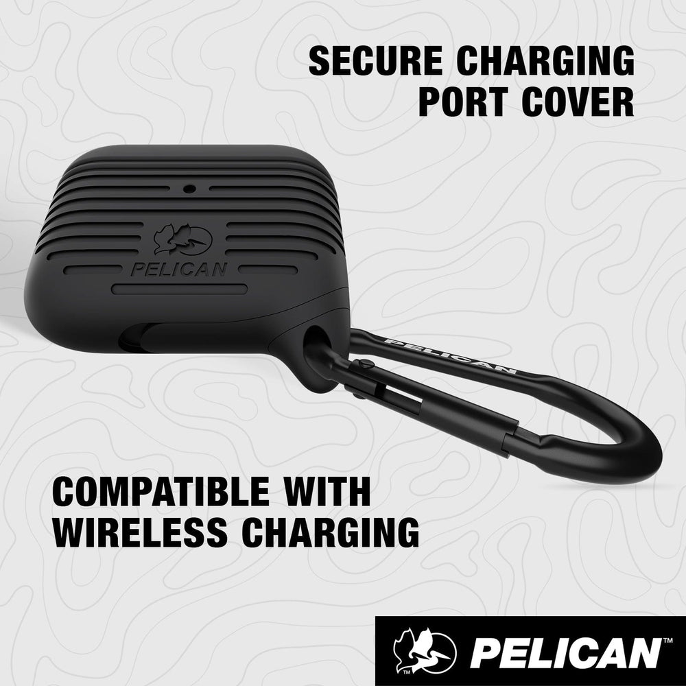 Secure charging port cover, compatible with wireless charging 