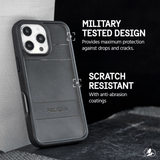 MILITARY TESTED DESIGN. PROVIDES A MAXIMUM PROTECTION AGAINST DROPS AND CRACKS. SCRATCH RESISTANT WITH ANTI ABRASION COATINGS.
