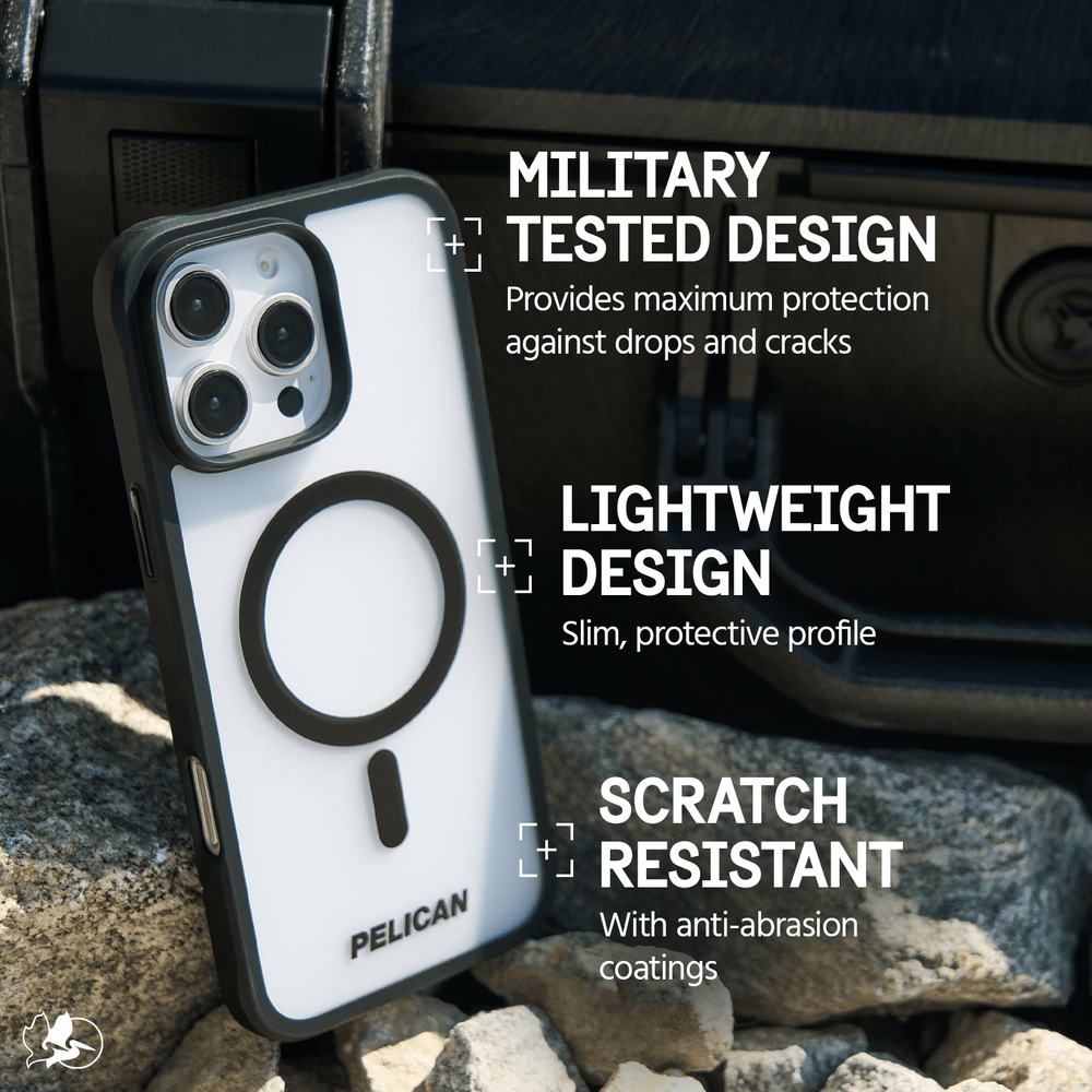 MILITARY TESTED DESIGN PROVIDES MAXIMUM PROTECTION AGAINST DROPS AND CRACKS. LIGHTWEIGHT DESIGN. SLIM, PROTECTIVE PROFILE. SCRATCH RESISTANT. WITH ANTI ABRASION COATINGS