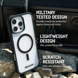 MILITARY TESTED DESIGN PROVIDES MAXIMUM PROTECTION AGAINST DROPS AND CRACKS. LIGHTWEIGHT DESIGN. SLIM, PROTECTIVE PROFILE. SCRATCH RESISTANT. WITH ANTI ABRASION COATINGS