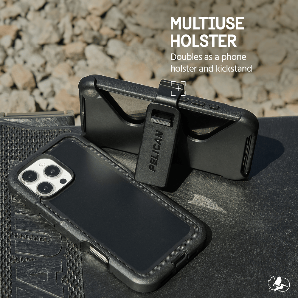 MULTIUSE HOLSTER DOUBLES AS A PHONE HOLSTER KICKSTAND