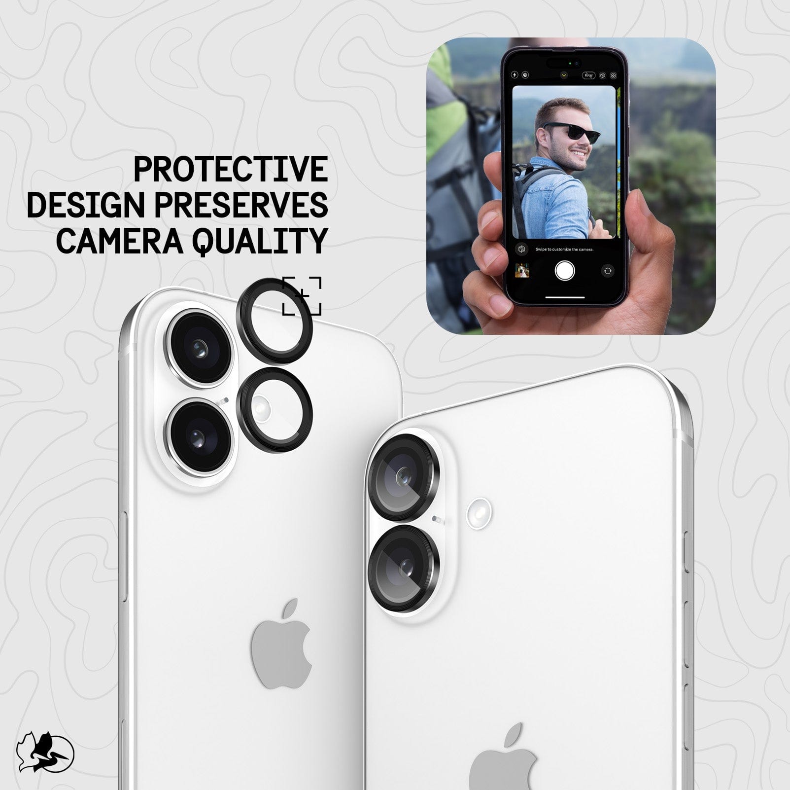 Pelican Aluminum Ring Lens Protector - iPhone 16 / 16 Plus